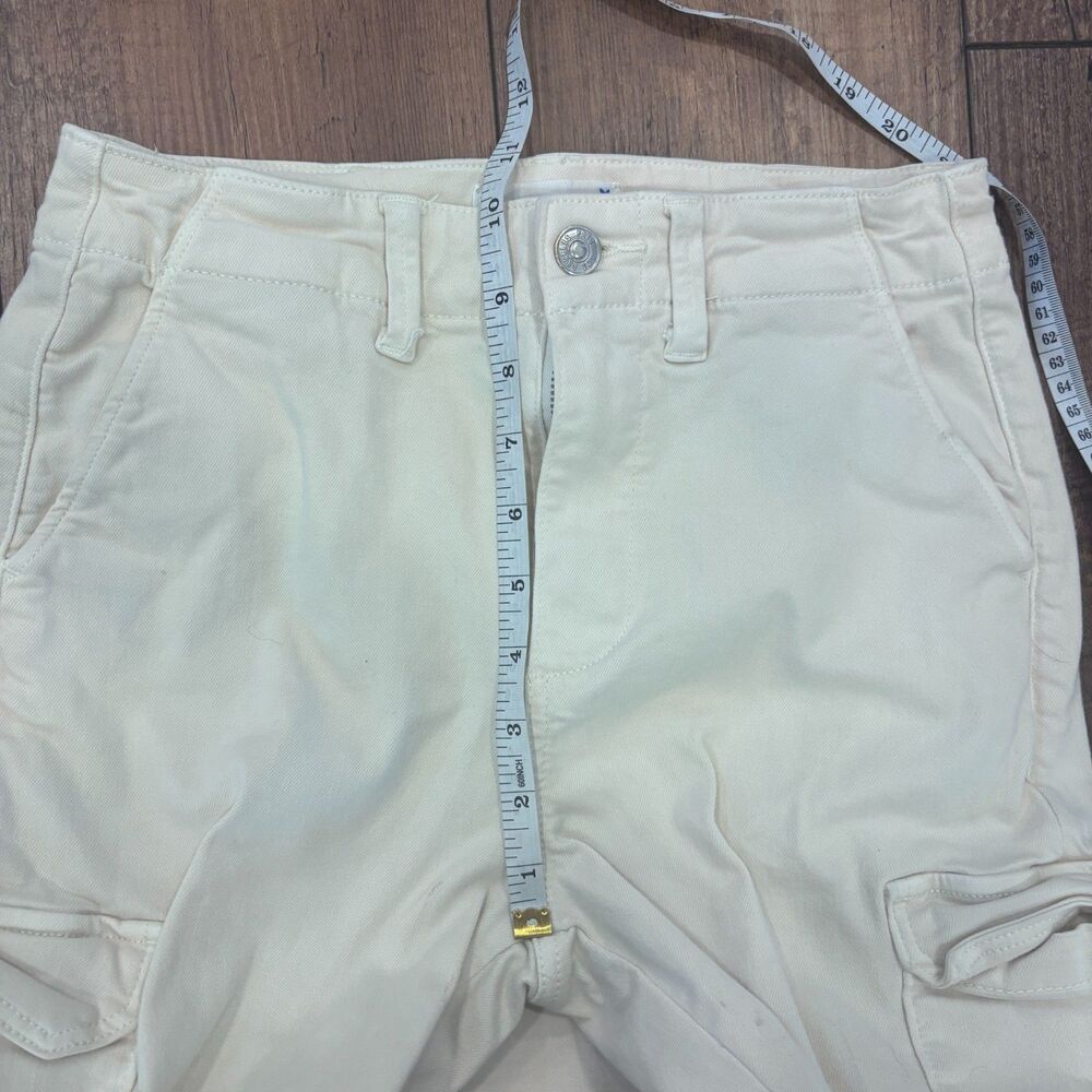 PAIGE Women’s Sz 25 Jeans/Pants Sand Carly Cargo with Pockets Wide Leg MSRP $239 - Picture 10 of 12
